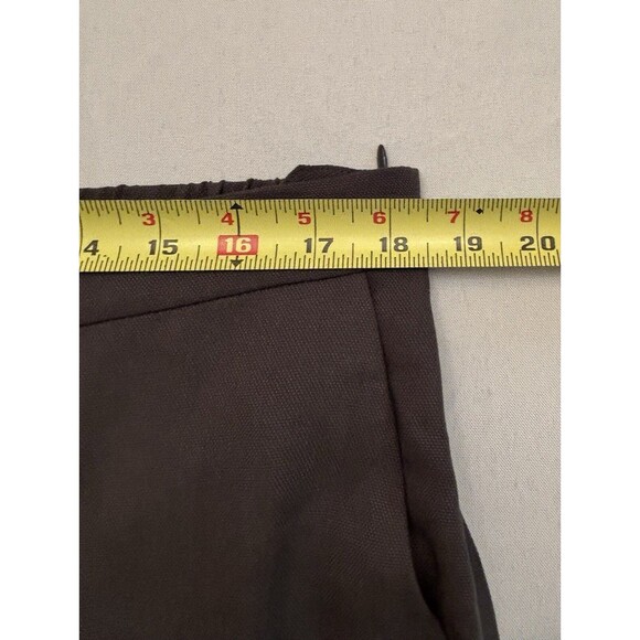 EILEEN FISHER Gray Woven Tencel Grain Pants Large Tapered Ankle Leg Classic Work - Picture 16 of 16